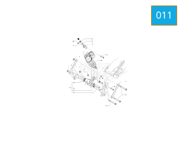 011 - REAR SHOCK ABSORBER