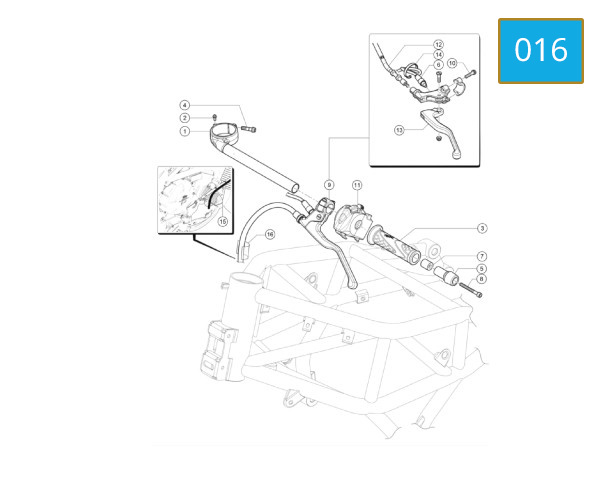 016 - LEFT HANDLEBAR