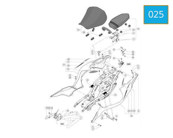 025 - COVER FRAME - SEAT