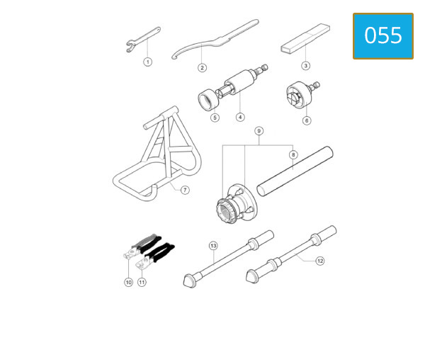 055 - WORKSHOP SERVICE TOOLS FRAME 1