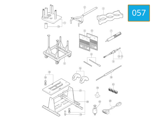 057 - WORKSHOP SERVICE TOOLS ENGINE