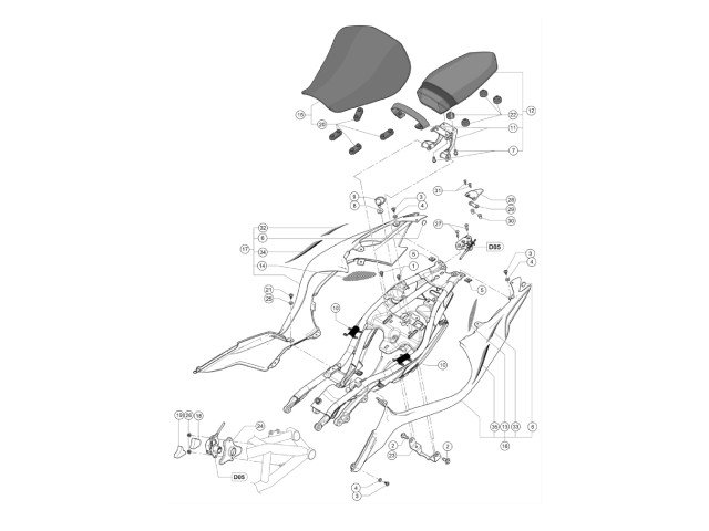 027 - COVER FRAME SEAT
