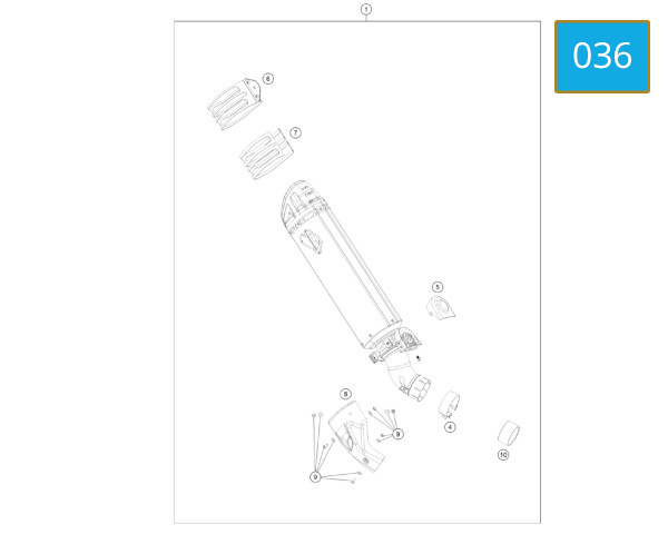036 - ACCESSORIES (SLIP-ON EXHAUST SILENCER) EUR-USA