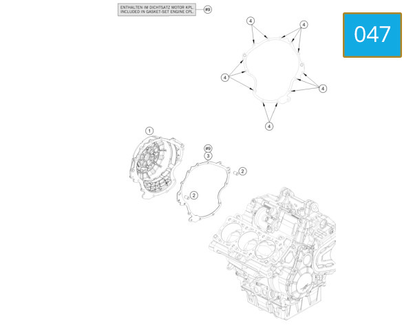 047 - CLUTCH COVER
