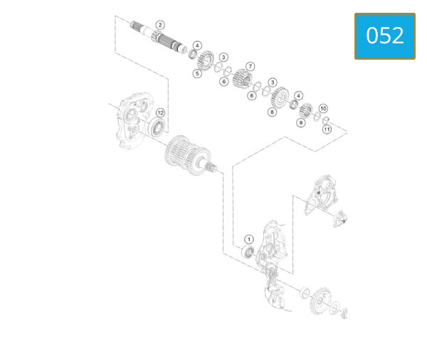 052 - TRANSMISSION I - MAIN SHAFT