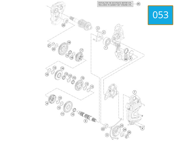 053 - TRANSMISSION II - COUNTERSHAFT