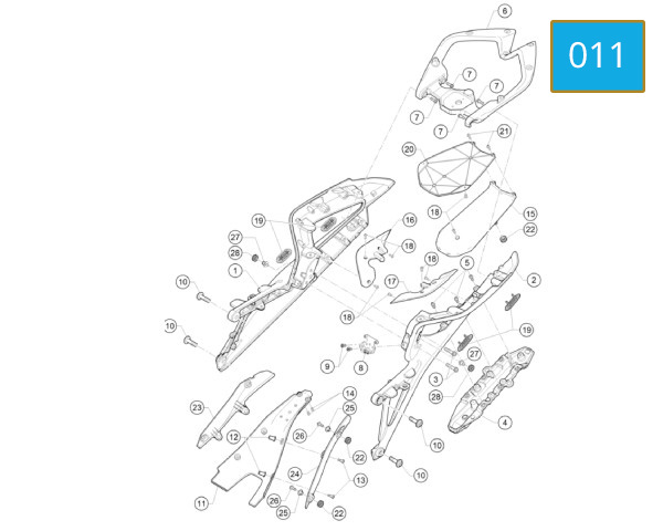 011 - REAR FRAME