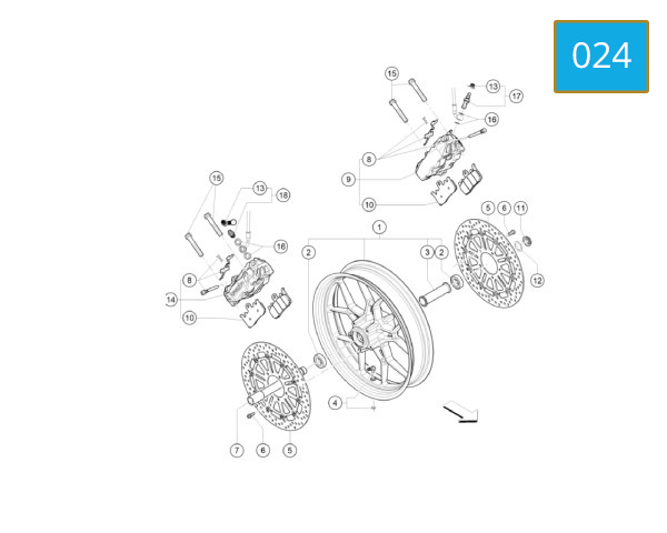 024 - FRONT WHEEL