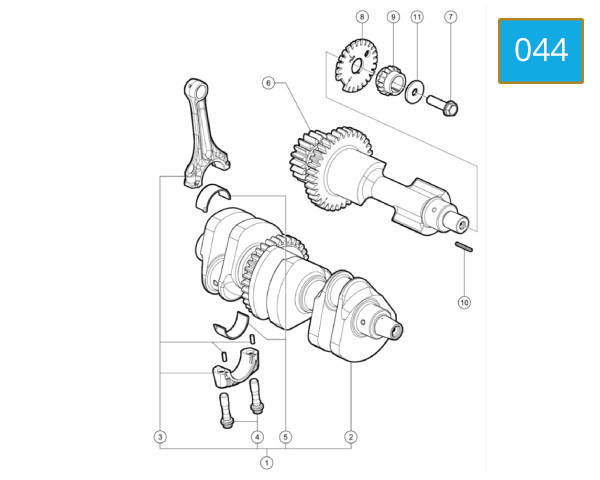 044 - CRANKSHAFT