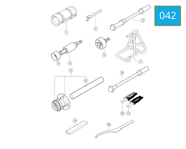 042 - WORKSHOP SERVICE TOOLS - FRAME 1