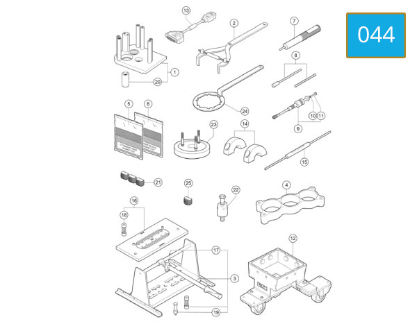 044 - WORKSHOP SERVICE TOOLS - ENGINE
