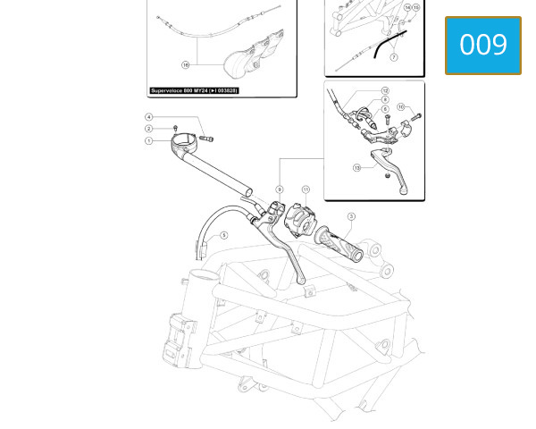009 - HANDLEBAR LEFT