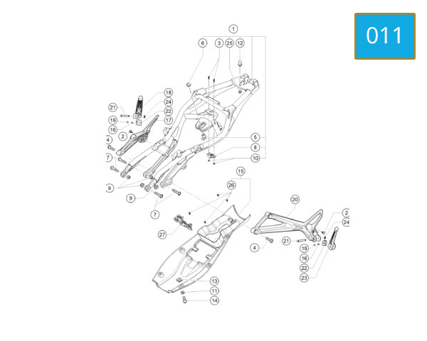 011 - REAR FRAME