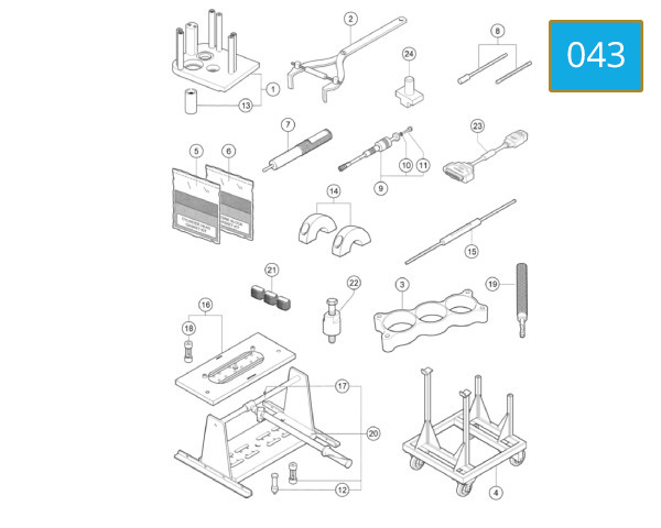 043 - WORKSHOP SERVICE TOOLS ENGINE 1