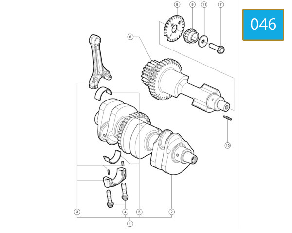 046 - CRANKSHAFT - PISTON
