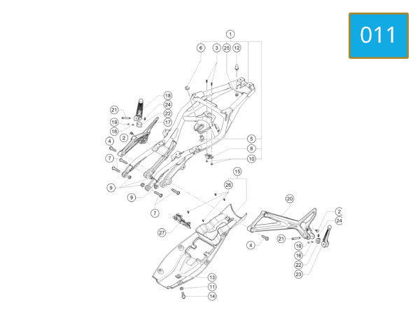 011 - REAR FRAME