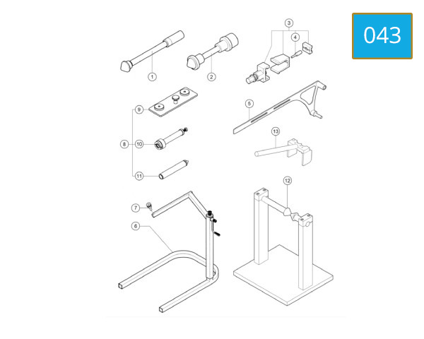 043 - WORKSHOP SERVICE TOOLS, FRAME 2