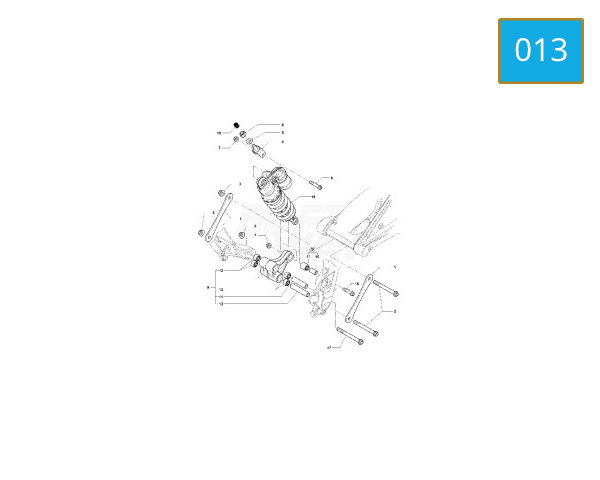 013 - REAR SHOCK ABSORBER