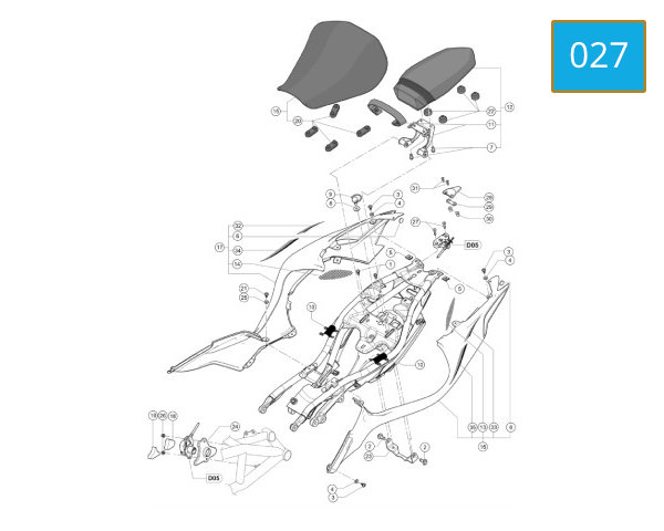 027 - COVER FRAME SEAT