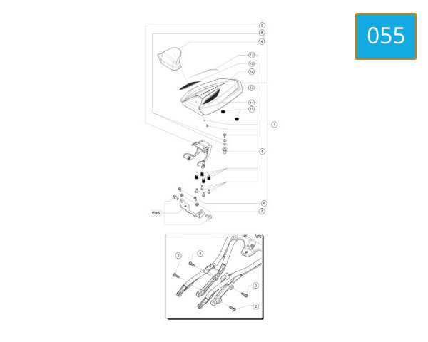 055 - BOX SEAT TAIL F3 RR