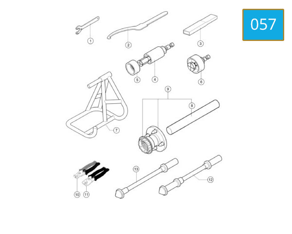 057 - WORKSHOP SERVICE TOOLS FRAME 1