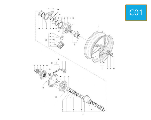 C01 - REAR WHEEL