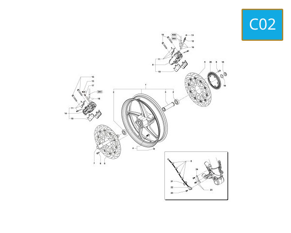 C02 - FRONT WHEEL
