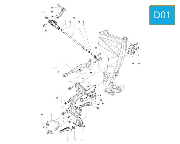 D01 - SHIFT LEVER