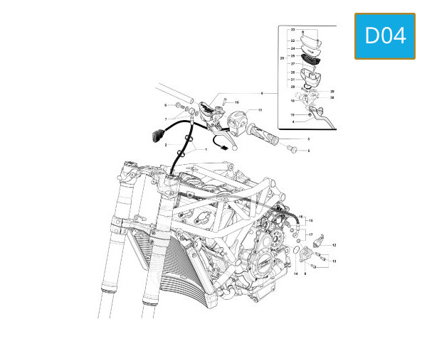 D04 - HANDLEBAR LEFT