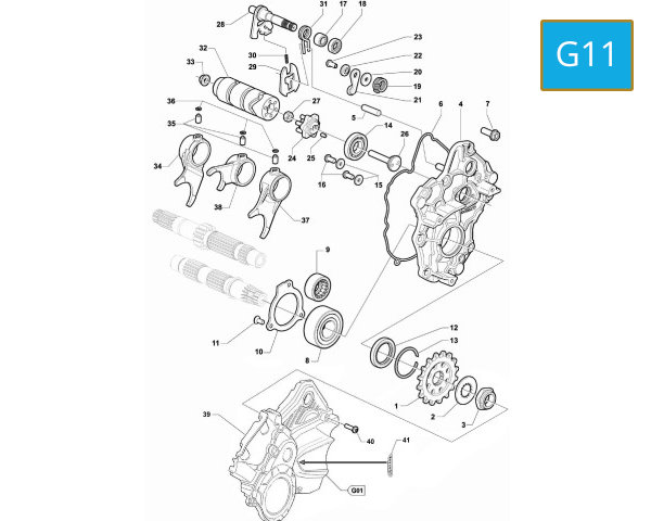 G11 - GEAR CHANGE MECHANISM