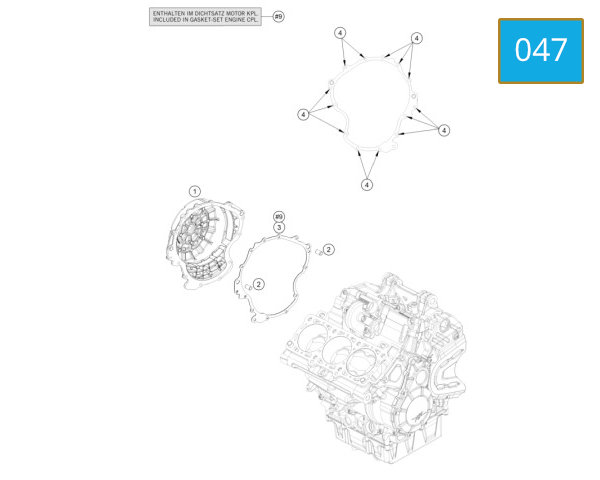 047 - CLUTCH COVER