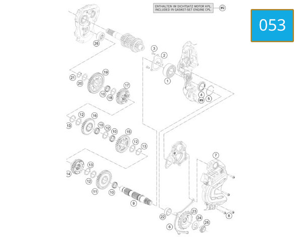 053 - TRANSMISSION II - COUNTERSHAFT