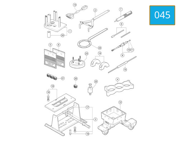045 - WORKSHOP SERVICE TOOLS - ENGINE
