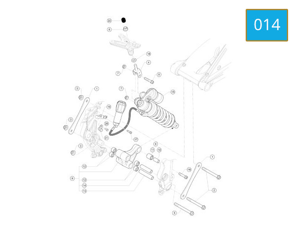 014 - REAR SHOCK ABSORBER