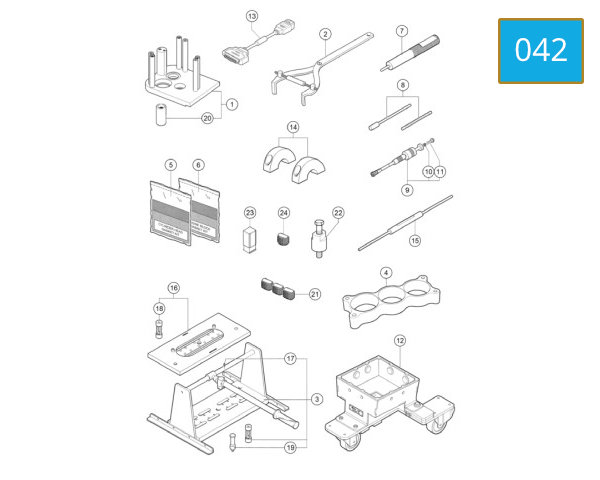 042 - WORKSHOP SERVICE TOOLS - ENGINE
