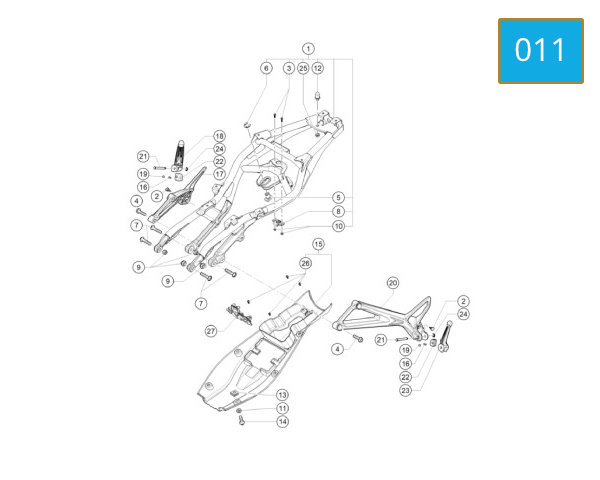 011 - REAR FRAME
