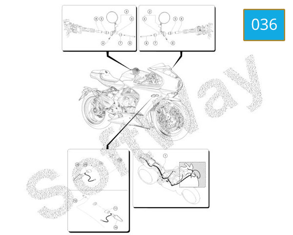 036 - WIRING HARNESS - MIRROR