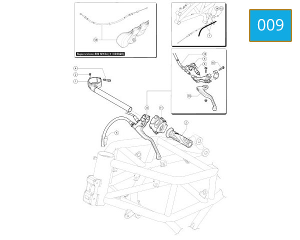 009 - HANDLEBAR LEFT