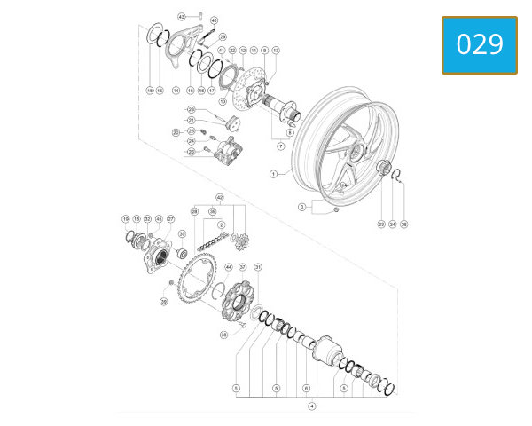 029 - REAR WHEEL