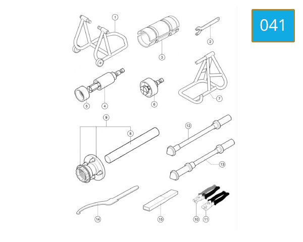 041 - WORKSHOP SERVICE TOOLS FRAME 1
