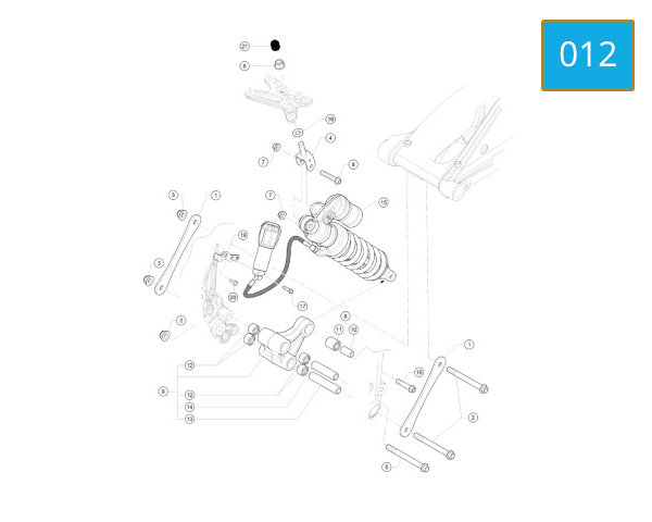 012 - REAR SHOCK ABSORBER