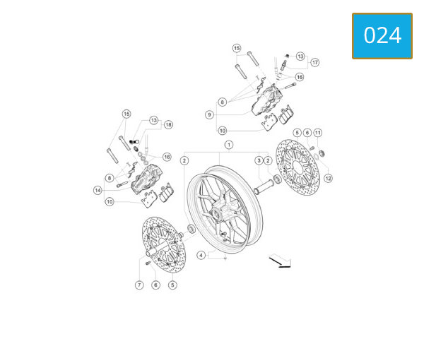024 - FRONT WHEEL