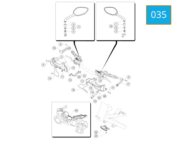 035 - WIRING HARNESS - FRONT FLASHER LIGHTS