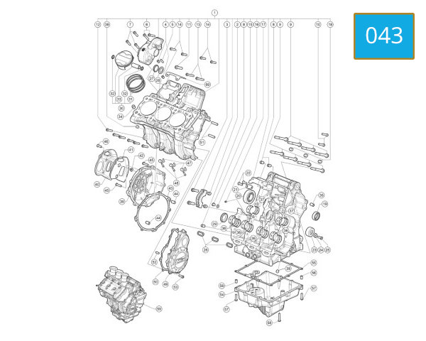 043 - CRANKCASE