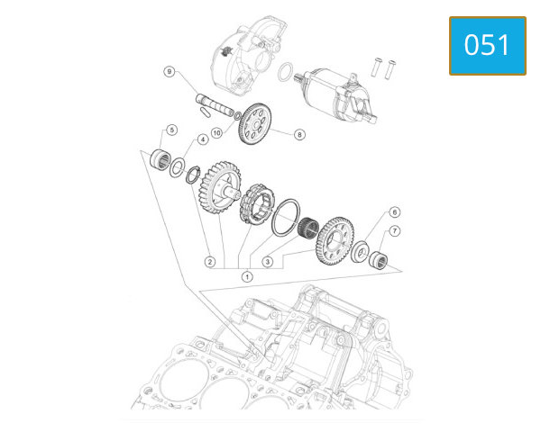 051 - STARTER GEARS