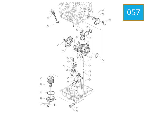057 - FILTER - WATER PUMP - OIL PUMP