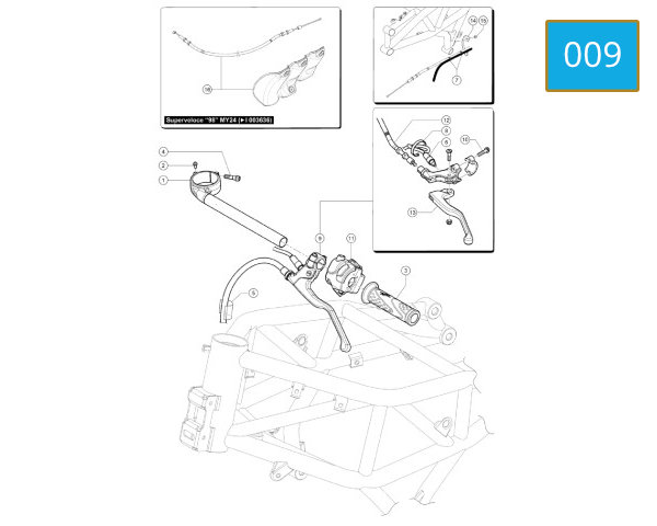 009 - HANDLEBAR LEFT