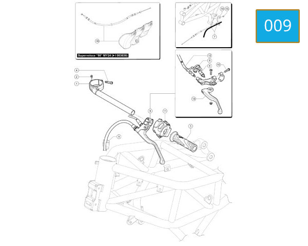 009 - HANDLEBAR LEFT