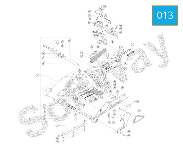 013 - REAR SWING ARM