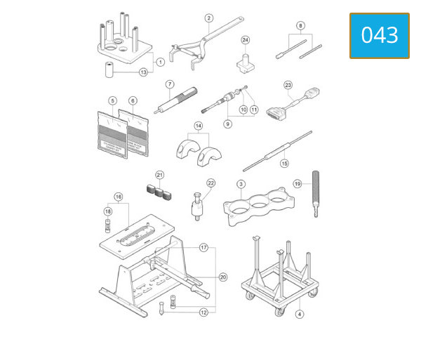 043 - WORKSHOP SERVICE TOOLS, FRAME 2
